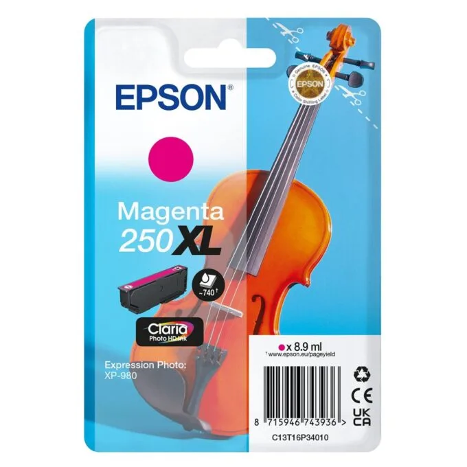 EPSON Tinte magenta 8.9ml XP 980, ''250XL'' — image 1