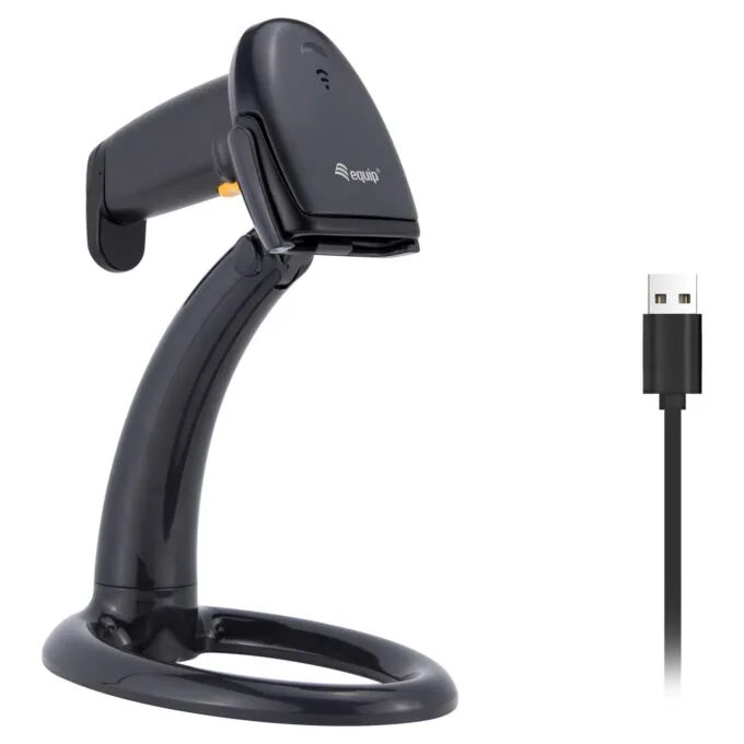 Equip 1D-Barcodescanner USB+Halter schwarz — image 8
