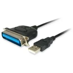 Equip Adapter USB-A - to Parallel EPP.ECP.bidi St St 1.50m sw Polybeutel