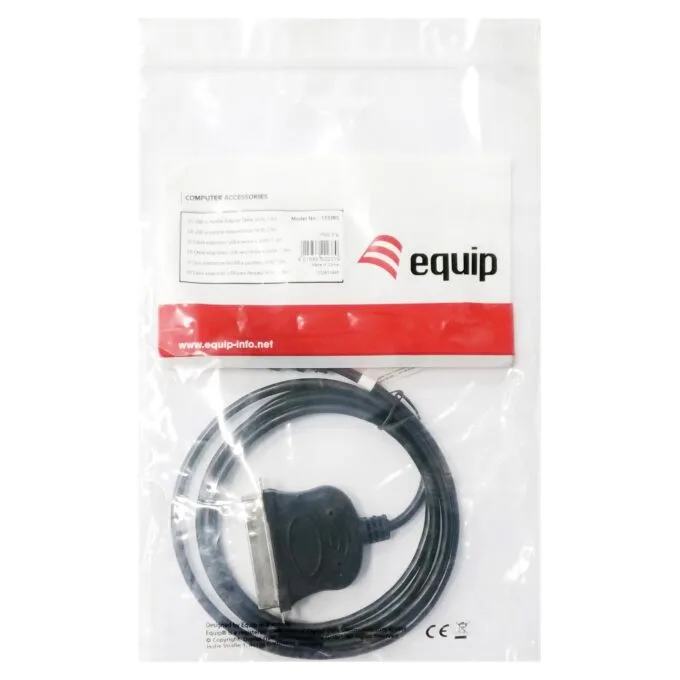 Equip Adapter USB-A - to Parallel EPP.ECP.bidi St St 1.50m sw Polybeutel — image 4