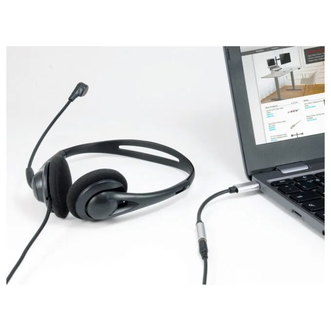 Equip Adapter USB-C - to Audio DAC 4-Pin 3.5mm St Bu 0.15m sw — image 2