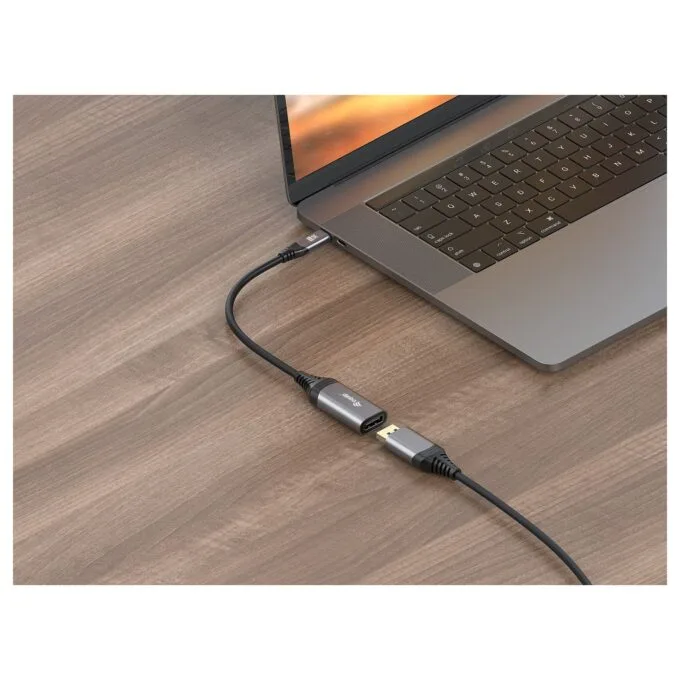 Equip Adapter USB-C - to DisplayPort 1.4 8K60Hz 0.15m gr — image 3