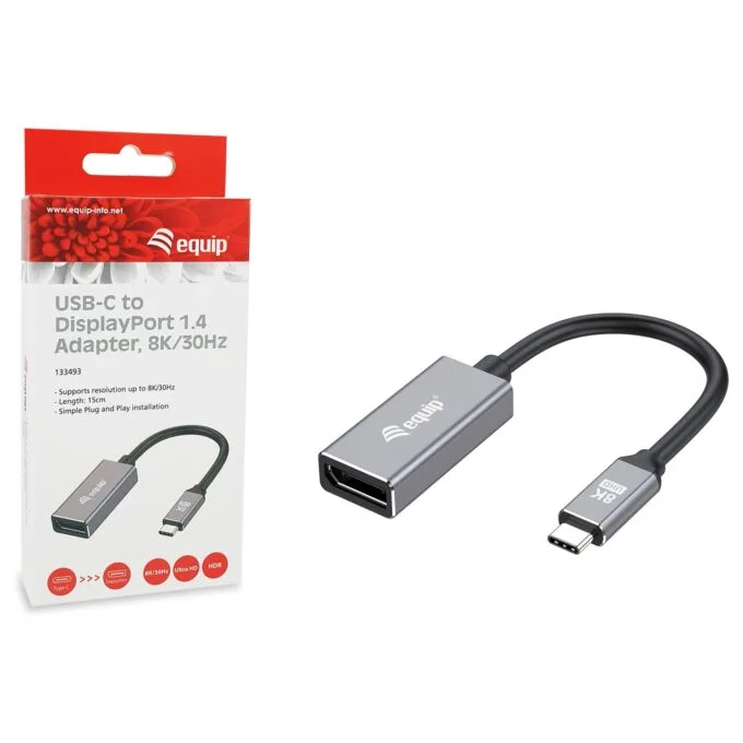 Equip Adapter USB-C - to DisplayPort 1.4 8K60Hz 0.15m gr — image 6