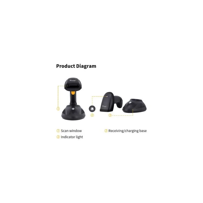 Equip Barcode Handscanner 2D Laser Wireless USB schwarz — image 5