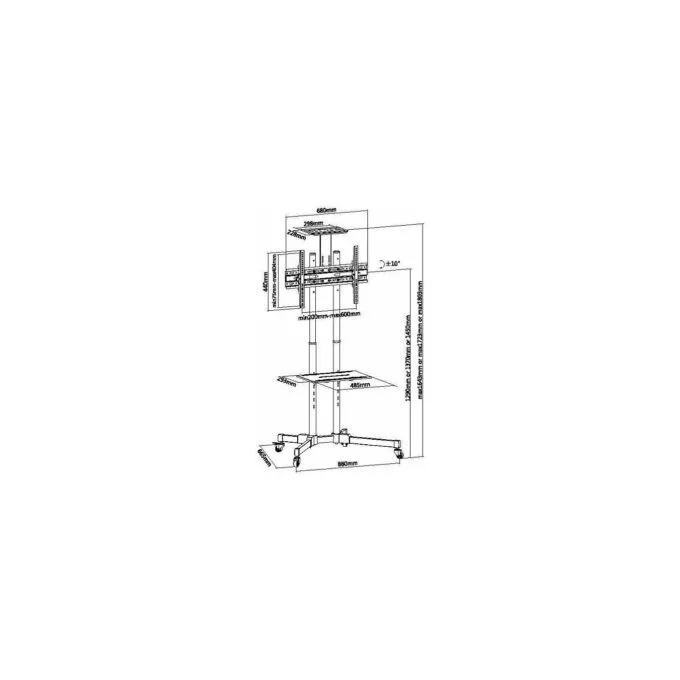 Equip Bodenstandhalter 37'-70' 1TFT 50kg Multifunkt. sw lite Retail — image 7