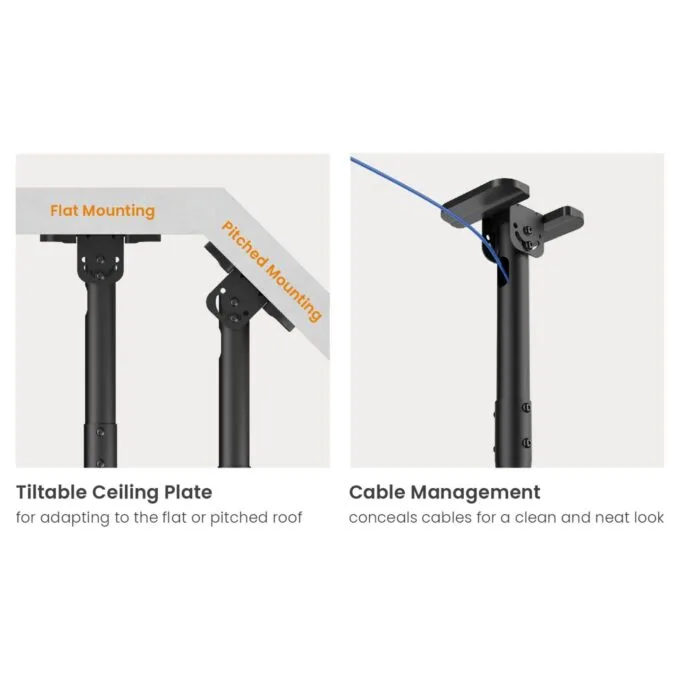 Equip Deckenhalterung 32'-60' 2TFT 40Kg Manu Dual-Screen sw lite Retail — image 4