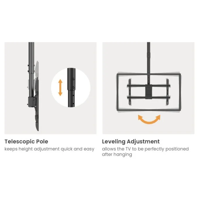 Equip Deckenhalterung 32'-60' 2TFT 40Kg Manu Dual-Screen sw lite Retail — image 5