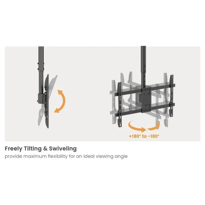 Equip Deckenhalterung 32'-60' 2TFT 40Kg Manu Dual-Screen sw lite Retail — image 6