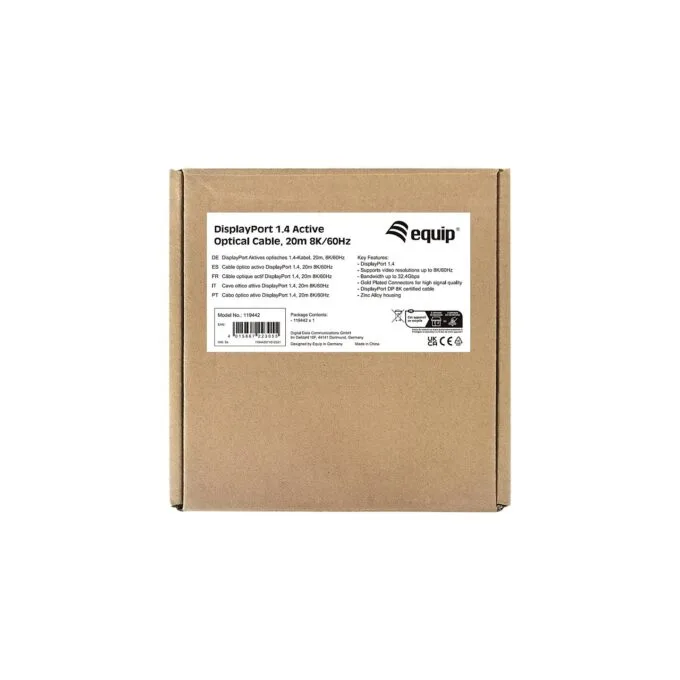 Equip DisplayPort 1.4 St St20.00m 8K 60Hz komp.HDCP schwarz — image 6