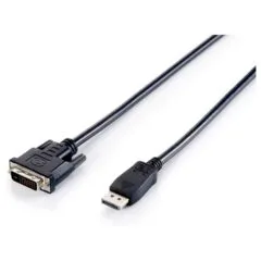 Equip Displayport- to DVI(24+1) St St 2.0m 1920x1200 60Hz sw Polybeutel