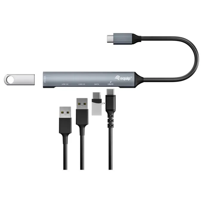 Equip Dock USB-C- to 1xUSB-C.1xUSB3.0.2xUSB2.0.100WPD 15cm si — image 5