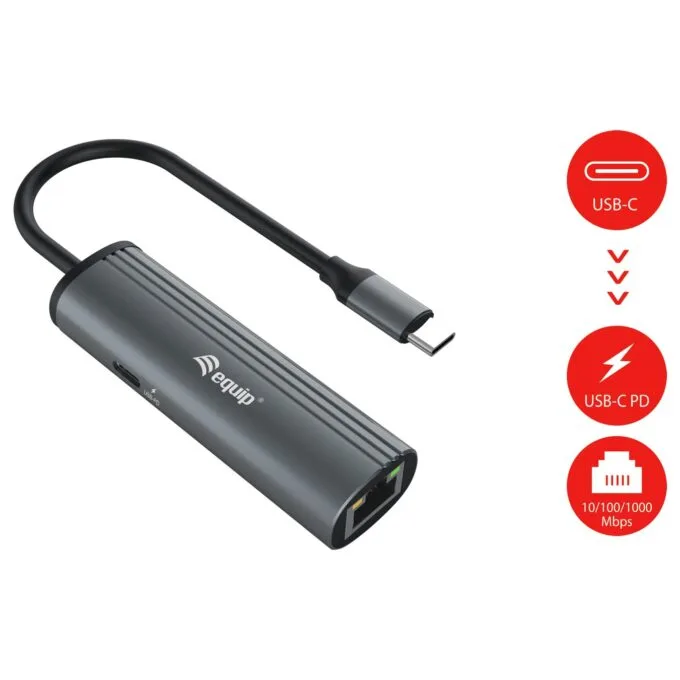 Equip Dock USB-C- to GbE.100WPD3.0 15cm gr — image 2