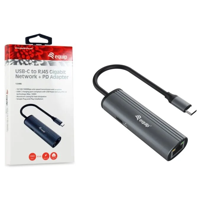 Equip Dock USB-C- to GbE.100WPD3.0 15cm gr — image 5