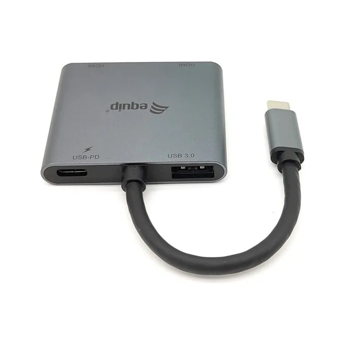 Equip Dock USB-C- to 2xHDMI.USB 3.0.100WPD 15cm si — image 5