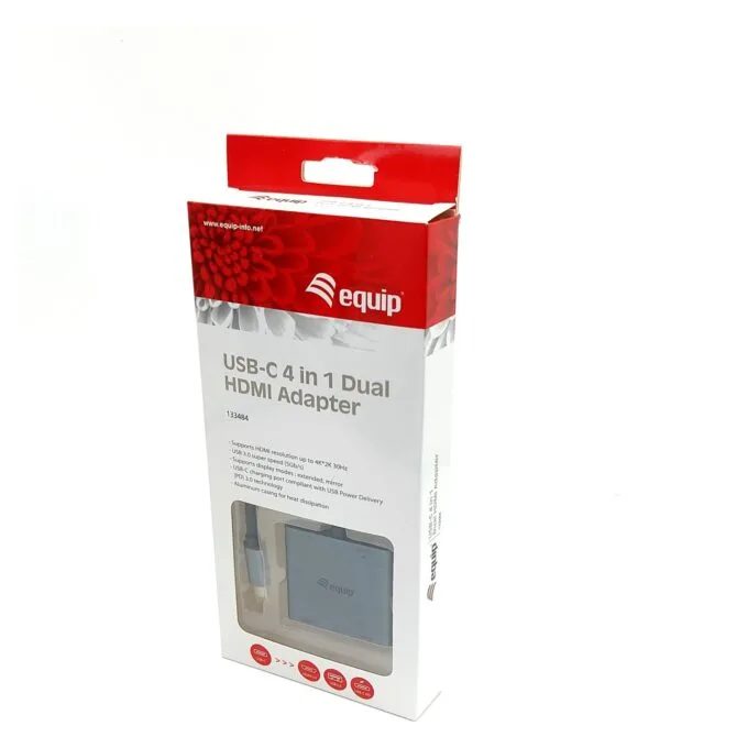Equip Dock USB-C- to 2xHDMI.USB 3.0.100WPD 15cm si — image 7