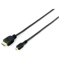 Equip HDMI HS Ethernet 1.4 A-D St St 2.0m 4K30Hz HDR micro Polybeutel