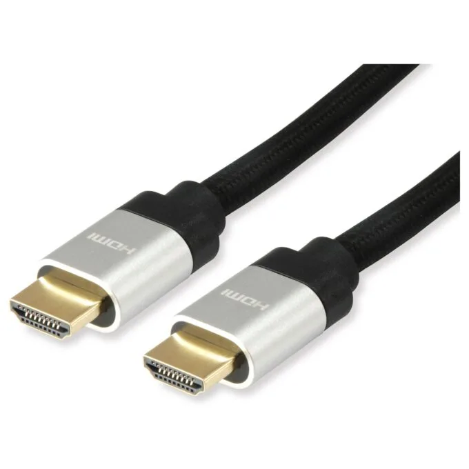 Equip HDMI UHS E.Gewebe 2.1 A-A St St 5.0m 8K60Hz HDR sw — image 1