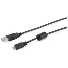 Equip Kabel USB-A 2.0 - to micro B St St 1.80m Ferrit schwarz Polybeutel
