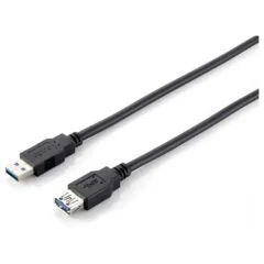 Equip Kabel USB-A 3.0 - to A Verl. St Bu 3.00m 5Gbps sw Polybeutel