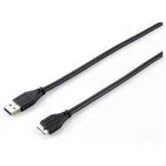 Equip Kabel USB-A 3.0 - to micro B St St 1.80m schwarz Polybeutel