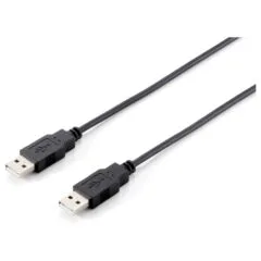 Equip Kabel USB-A2.0- to A St St 1.80m schwarz Polybeutel