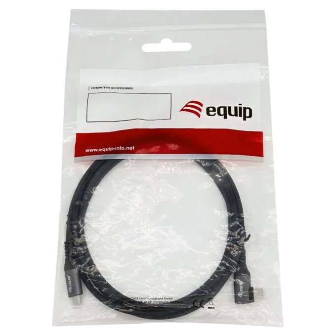 Equip Kabel USB-C 2.0 - to C wink. St St 3.00m 5A 480Mbps sw — image 5