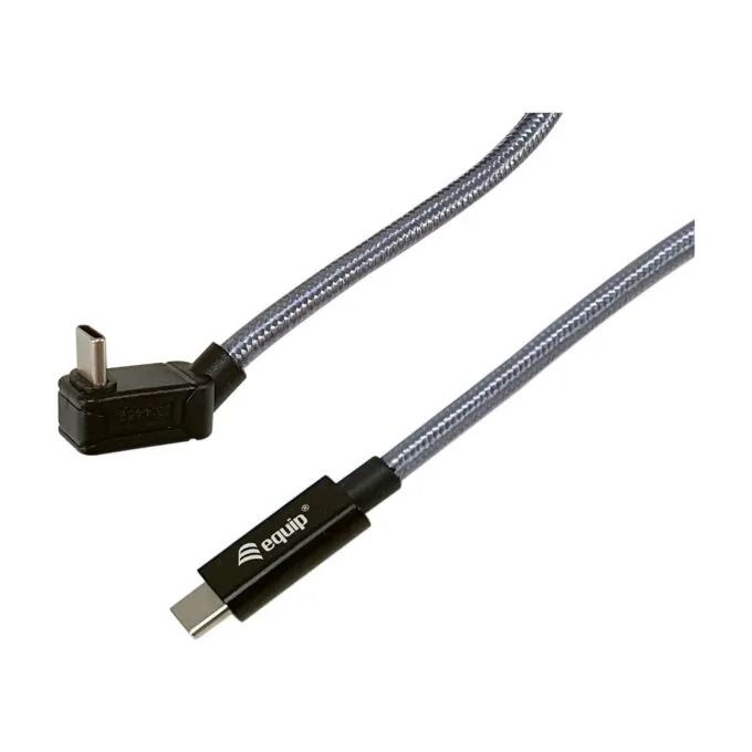Equip Kabel USB-C 3.0 - to C wink. St St 2.00m 5A 4K 60Hz sw — image 2