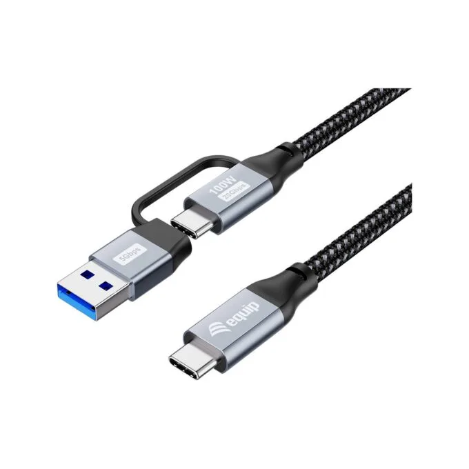 Equip Kabel USB-C 3.2 - to C A St St 3.00m 20Gbps schwarz — image 1