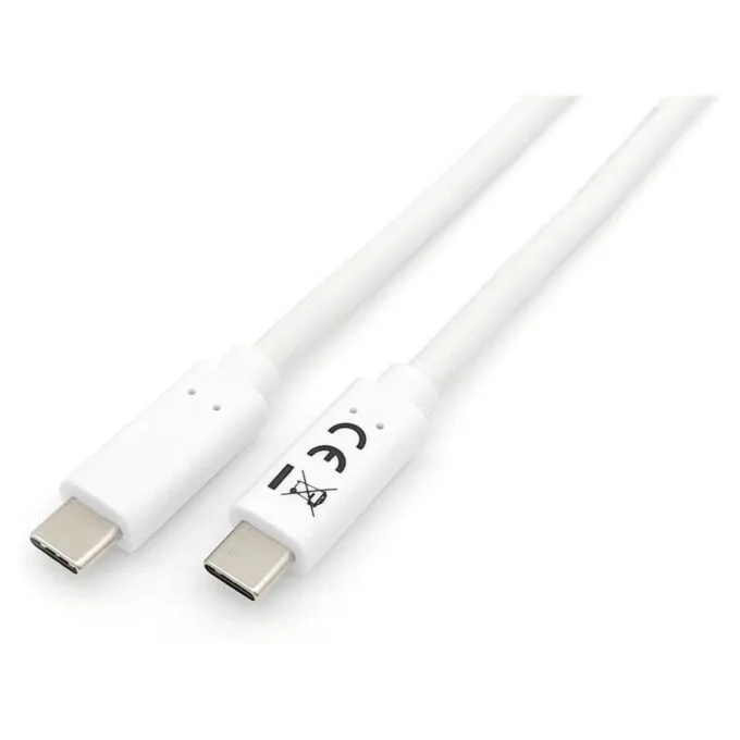 Equip Kabel USB-C 3.2 - to C St St 1.00m 3A 20V ws — image 1