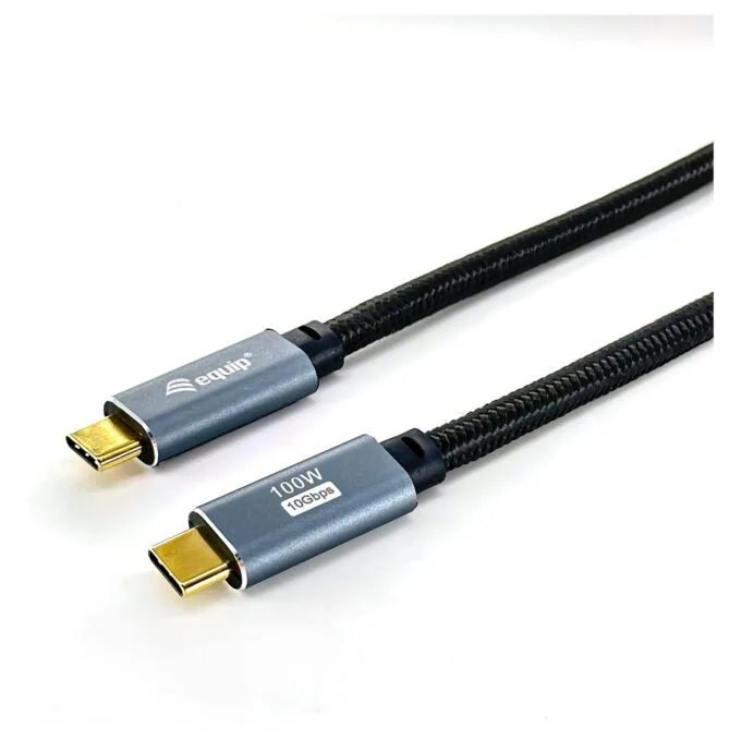 Equip Kabel USB-C 3.2 - to C St St 2.00m 5A 4K 60Hz sw — image 2