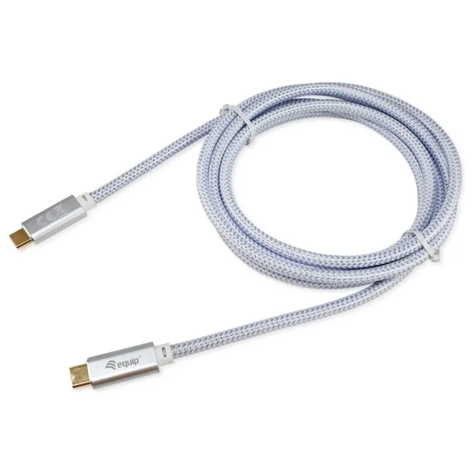 Equip Kabel USB-C 3.2 - to C St St 3.00m 5A 4K 60Hz ws — image 1