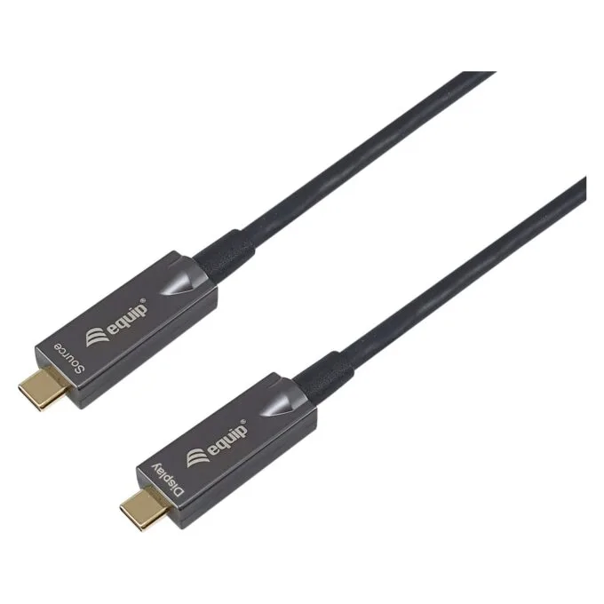 Equip Kabel USB-C 3.2 - to C St St 5.00m 3A 4K 60Hz sw — image 1