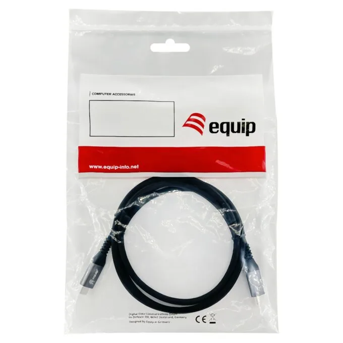 Equip Kabel USB-C 3.2 - to C Verl. St Bu 0.50m 5A 4K 60Hz sw — image 5