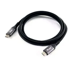 Equip Kabel USB-C 4.0 - to C St St 1.20m 5A 8K 60Hz sw