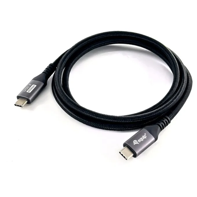 Equip Kabel USB-C 4.0 - to C St St 1.20m 5A 8K 60Hz sw — image 1