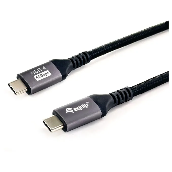 Equip Kabel USB-C 4.0 - to C St St 2.00m 5A 8K 60Hz sw — image 2