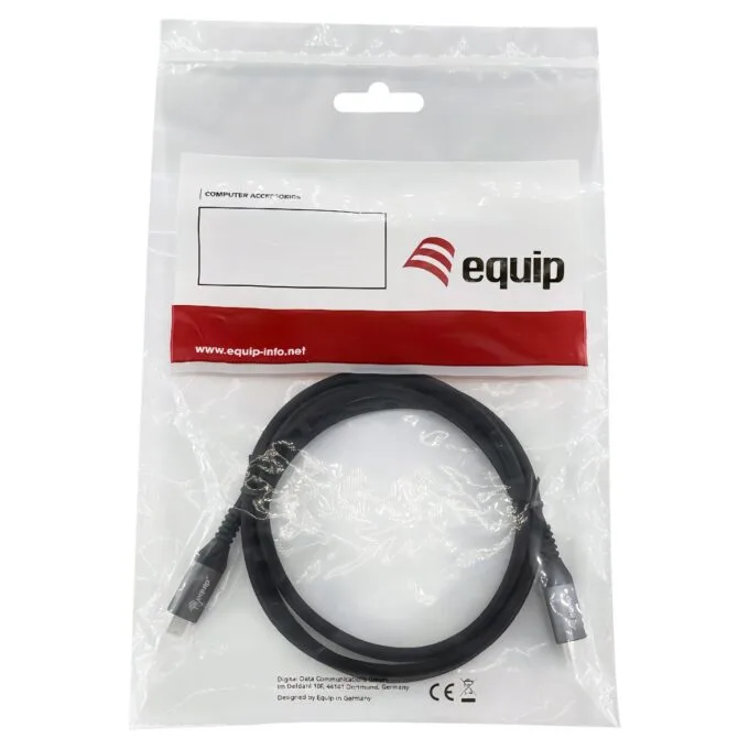 Equip Kabel USB-C 4.0 - to C St St 2.00m 5A 8K 60Hz sw — image 7