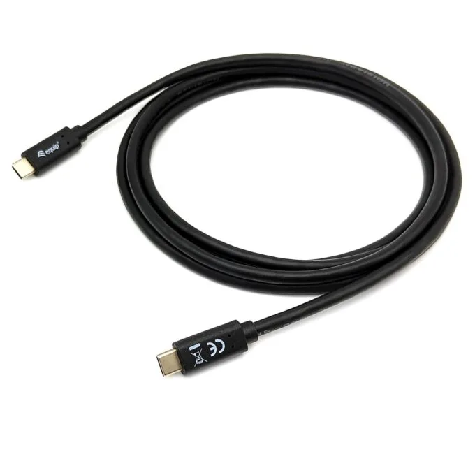 Equip Kabel USB-C3.2- to C Gen1 PD60W St St 0.50m schwarz — image 2
