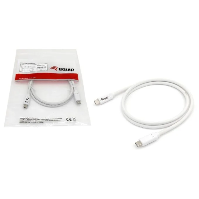 Equip Kabel USB-C3.2- to C Gen1 PD60W St St 0.50m weiß — image 3