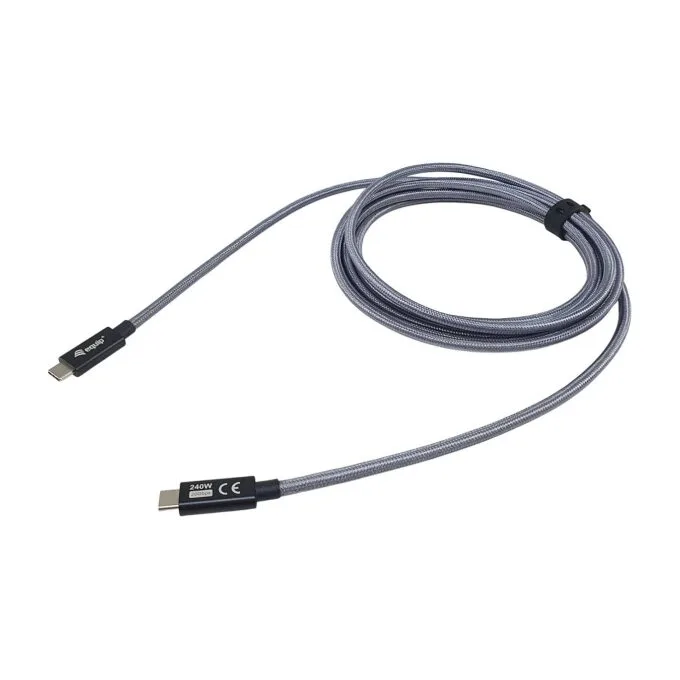 Equip Kabel USB-C3.2- to C Gen2x2 PD240W St St 3.00m schwarz — image 3