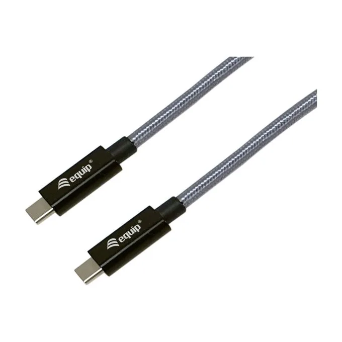 Equip Kabel USB-C3.2- to C Gen2x2 PD240W St St 3.00m schwarz — image 1