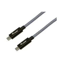 Equip Kabel USB-C3.2- to C Gen2x2 PD240W St St 1.00m schwarz