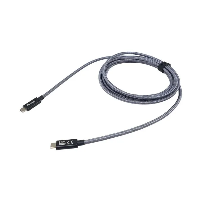 Equip Kabel USB-C3.2- to C Gen2x2 PD240W St St 2.00m schwarz — image 3