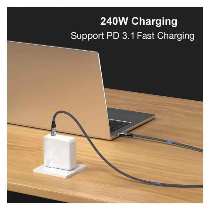 Equip Kabel USB-C3.2- to C Gen2x2 PD240W St St 2.00m schwarz — image 5
