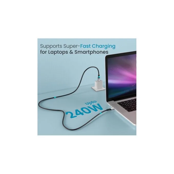 Equip Kabel USB-C4.0- to C 40Gbps PD240W St St 0.50m schwarz — image 10