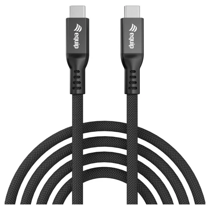 Equip Kabel USB-C4.0- to C 80Gbps PD240W St St 2.00m schwarz — image 2