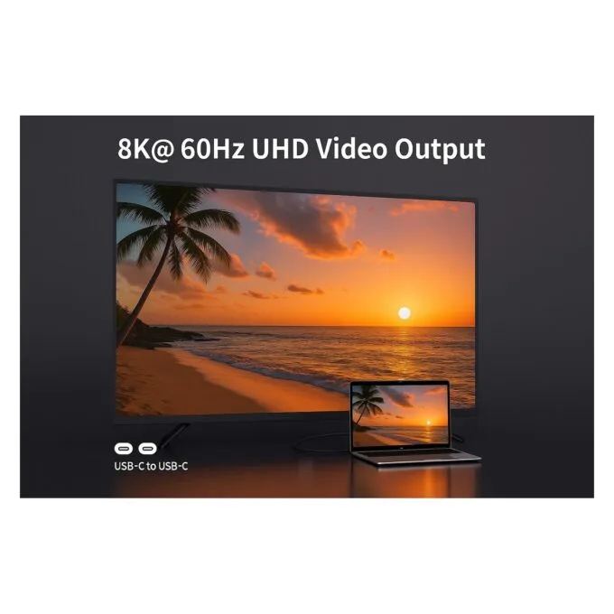Equip Kabel USB-C4.0- to C 80Gbps PD240W St St 2.00m schwarz — image 6