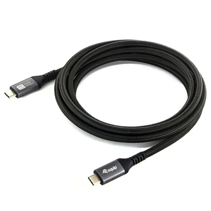 Equip Kabel USB-C4.0- to C Gen2x2 PD100W St St 3.00m schwarz — image 1