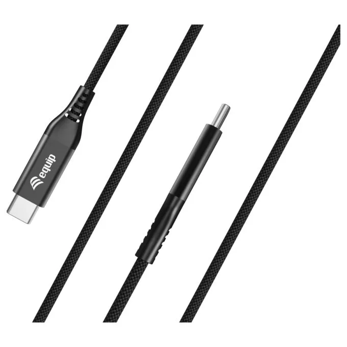 Equip Kabel USB-C4.0- to C Slim PD240W St St 1.20m schwarz — image 2