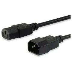 Equip Kaltgeräteverl.-Kabel IEC C14 - to IEC C13 St Bu 3m sw